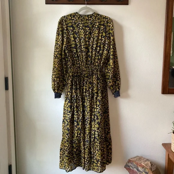 Chasing Unicorns๐ซ Izabella Duster Dress {Midnight Bloom} sz Small - Picture 11 of 15